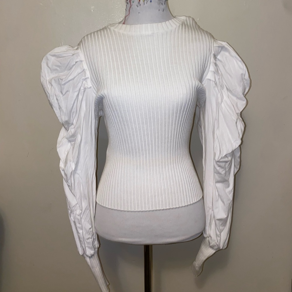 Sophisticated sleeve Knit top